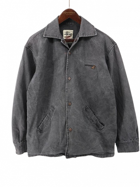  90s USA STUSSY  ƥ塼 򥿥 ٥ɽ ֥åå 㥱å / M