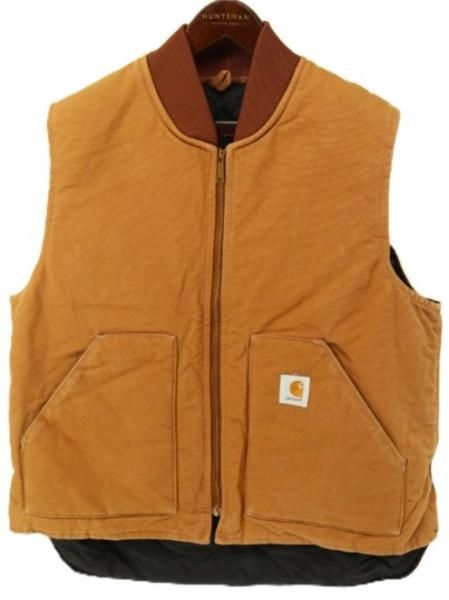  90s USA Carhartt ϡ  V01 ֥饦 å ƥ󥰥饤ʡ  ٥ / XL