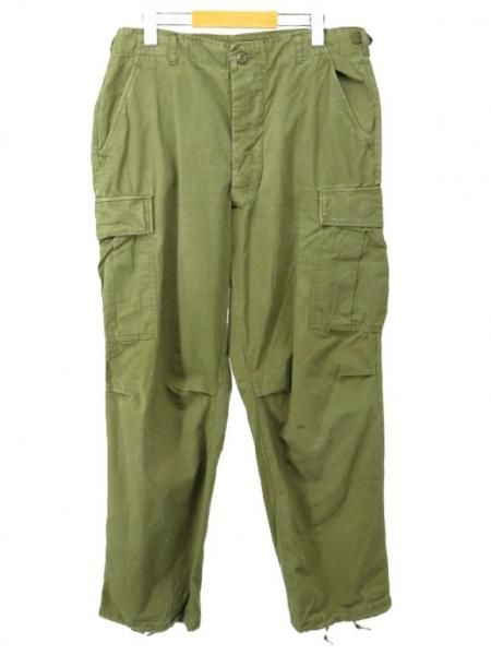 ���� 60's �ӥ�ơ��� �Ʒ� US ARMY ����󥰥�ե��ƥ����� 4th ��åץ��ȥå� �ܥ���ե饤 �ѥ�� / W34���������