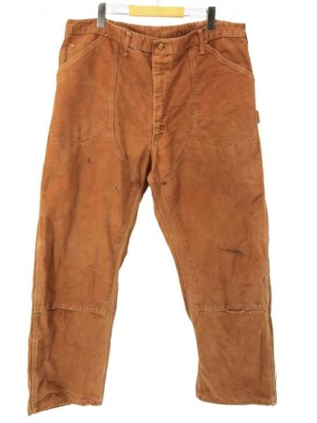 ���� 60's~70's USA�� �ӥ�ơ��� Carhartt �����ϡ��� �ǥ�C�ܥ��� �ץ��ȥ��� ���֥�ˡ� �֥饦�� ���åȥ���å��� �ڥ��󥿡��ѥ�� / W37���������