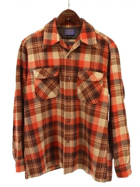 ���� 70��s �ӥ�ơ��� USA�� PENDLETON �ڥ�ɥ�ȥ� ���� �롼�ץ��顼 �١�����ߥ���󥸡ߥ֥饦�� ������ �ܡ��ɥ���� Ĺµ����� / ���L