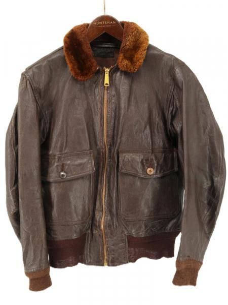 ���� 50's �ӥ�ơ��� �Ʒ� USN US NAVY ����ꥫ���� G-1 �쥶�� �ե饤�ȥ��㥱�å� / ���M����