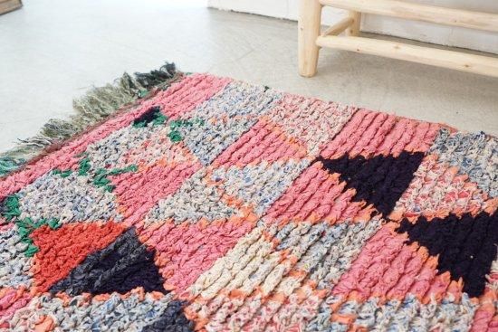 ※お値下げ！【輸入品】モロッコ　ラグ　ボシャルウィット 楽天市場】【S /100×60cm】モロッコ ラグ ｢ボシャルウィット012
