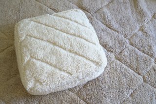 white beniouarain  pouf 