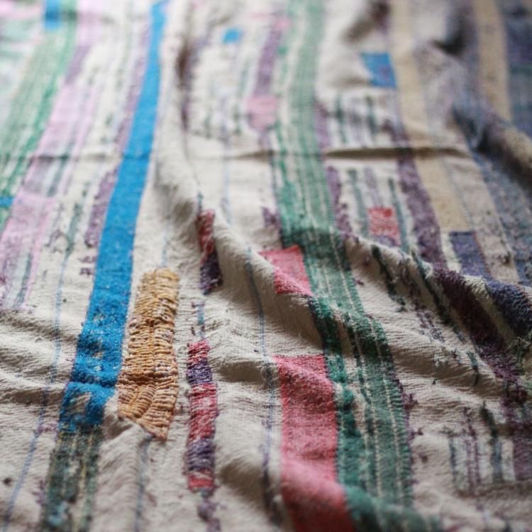 Vintage Kantha Quilt 226×158 - カンタキルト ラリーキルト インド 