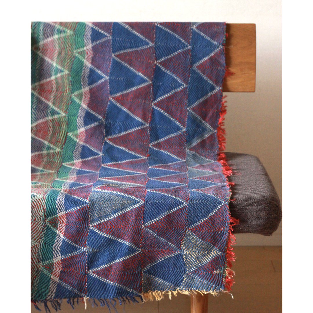 Vintage Kantha Quilt　199×120 - カンタキルト ラリーキルト インド刺繍キルト通販専門店 【A Little Fable】