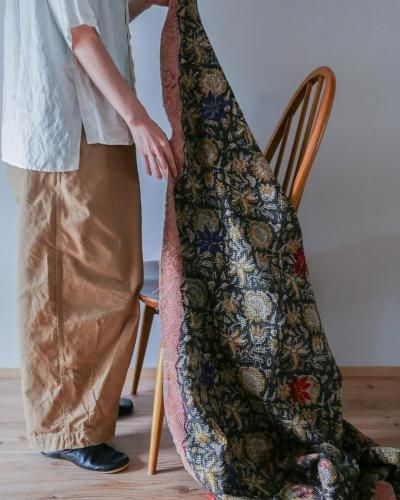 Vintage Bagruprint Kantha Quilt226151