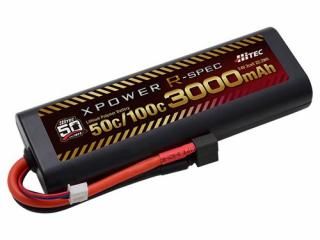 XPOWER R-SPEC Li-Po 7.4V 3000mAh 50C/100C T ǥ󥺥ͥ 50ǯǥ