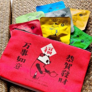 【20%OFF!】パンダ中国茶-個包装　お試し全7種SET　ポーチのスペシャルパッケージ【中国茶パンダ万事如意】