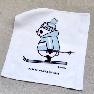 【在庫あり】ミニタオル  スポーツパンダ　スキー　ウェア