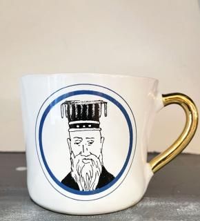 クーン・ケラミック medium coffee cup Confucius (孔子）H8xD9.5xW12.5cm