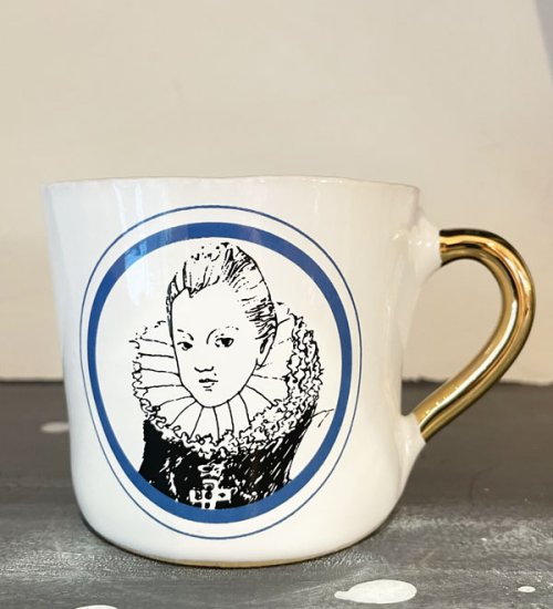 クーン・ケラミック medium coffee cup Anna von Osterreich(アンヌ・ドートリッシュ）H8xD9.5xW12.5cm  - maison-de-lalan