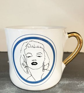 クーン・ケラミック　medium coffee cup　Marilyn Monroe(マリリンモンロー）H8xD9.5xW12.5cm