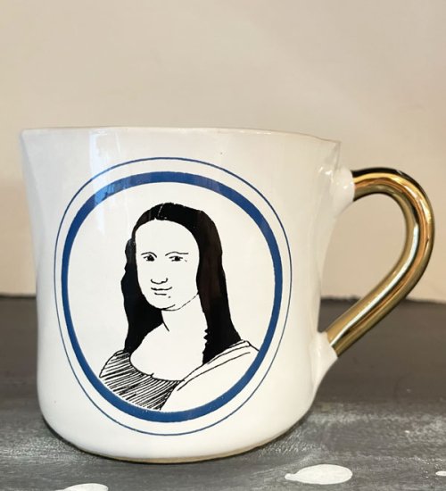 Kühn Keramikクーン・ケラミック medium coffee cup Mona Lisa(モナリザ）H8xD9.5xW12.5cm