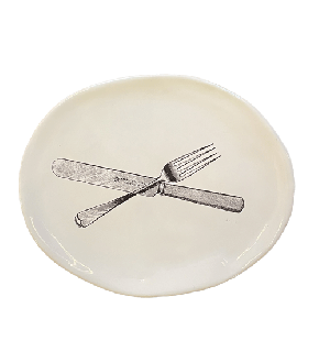 K&#252;hn Keramik クーン・ケラミック　medium oval plate カトラリー H1xD15xW18cm