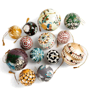 ɥ Big box de 13 boules d&#233;coratives