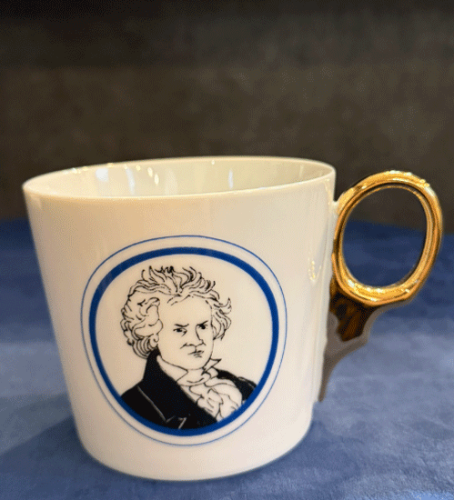 クーン・ケラミック medium coffee cup ゴールドハンドル Beethoven