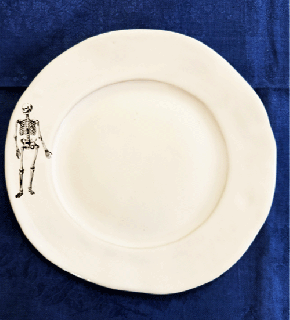󡦥ߥåSmall dining plate  Skeleton H2xW23cm