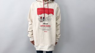 <img class='new_mark_img1' src='https://img.shop-pro.jp/img/new/icons20.gif' style='border:none;display:inline;margin:0px;padding:0px;width:auto;' />NANGAECO HYBRID CAMPING MANNERS PRINT HOODIE