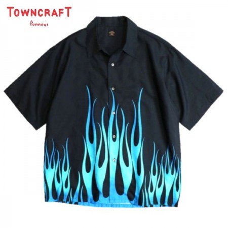 TOWNCRAFT CHICANO SS SHIRTS BLUE | タウンクラフト チカーノシャツ - 【FREEWAY】  茨城県坂東市にあるセレクトショップ