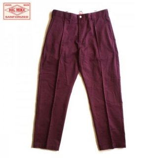 BIG MIKE/ӥåޥ PIN-TACK CHINO WORK PANTS/ԥ󥿥åΥѥġBURGUNDY