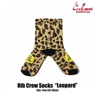 COOKMAN/åޥ Rib Crew Socks/åLeopard