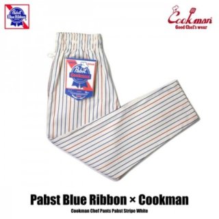 Pabst Blue Ribbon  Cookman/åޥ Chef Pants/եѥġPabst Stripe White