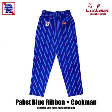 Pabst Blue Ribbon × Cookman/クックマン Chef Pants/シェフパンツ・Pabst Stripe Blue -  【FREEWAY】フリーウェイ 茨城県坂東市にあるセレクトショップ