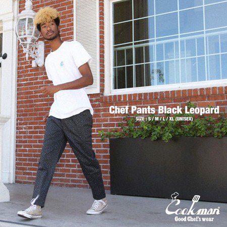 COOKMAN/クックマン Chef Pants/シェフパンツ・Black Leopard