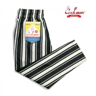 COOKMAN/クックマン Chef Pants/シェフパンツ・Awning Stripe Black