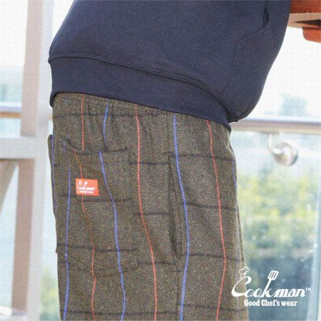 COOKMAN/クックマン Chef Pants/シェフパンツ・「Wool Mix Check