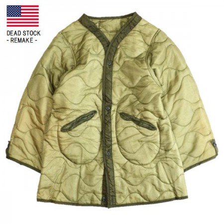 U.S MILITARY / QUILT LINER HALF COAT リメイクキルティングライナー