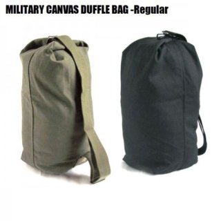 MILITARY CANVAS DUFFLE BAG - Regular/ミリタリーダッフルバッグ(レギュラーサイズ)・2color