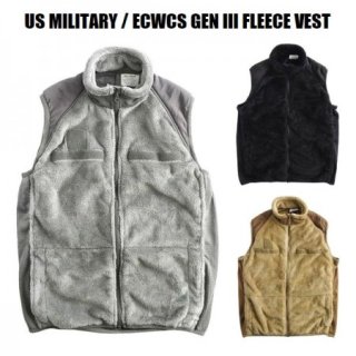 US MILITARY / ECWCS GEN III FLEECE VEST/フリースベスト・3color
