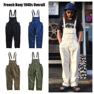 French Navy 1940s Overall/ե󥹳С롦5color