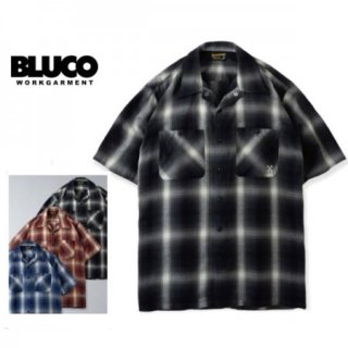 BLUCO WORK GARMENT/ブルコ OMBRE WORK SHIRTS SS/オンブレーワークシャツ(半袖) OL-108TO-022・3color