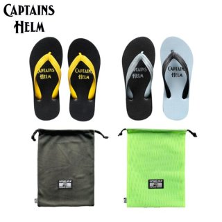 <img class='new_mark_img1' src='https://img.shop-pro.jp/img/new/icons15.gif' style='border:none;display:inline;margin:0px;padding:0px;width:auto;' />CAPTAINS HELM × CYAARVO/キャプテンズヘルム #LOGO FLIP-FLOP with MESH BAG/ビーチサンダル・2color