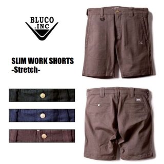 BLUCO WORK GARMENT/ブルコ SLIM WORK SHORTS -Stretch-/ストレッチスリムワークショーツ OL-063ES・4color