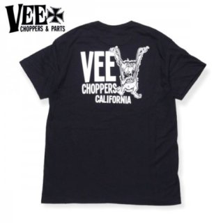 VEE CHOPPERS MFG / VEE FINK SS TEEBLACK