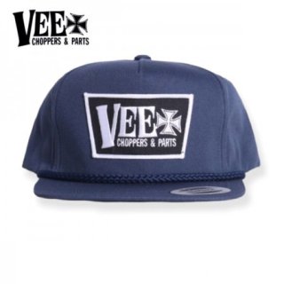 VEE CHOPPERS MFG / TRUCKER HATNVY/BLK