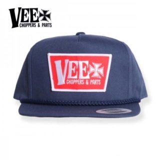 VEE CHOPPERS MFG / TRUCKER HATNVY/RED