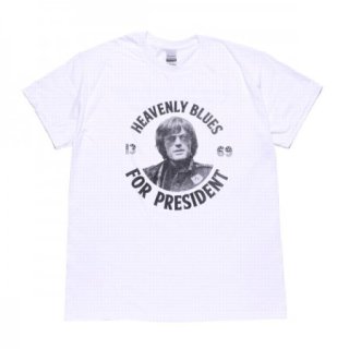 SQUARES BEWARE: 70S CHOPPERS REPLICA PRINTED S/S TEEHEAVENLY BLUES FOR PRESIDENT