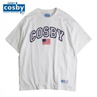 GERRY COSBY/꡼ӡ 80S LOGO CREW SS TEE/TġWHITE