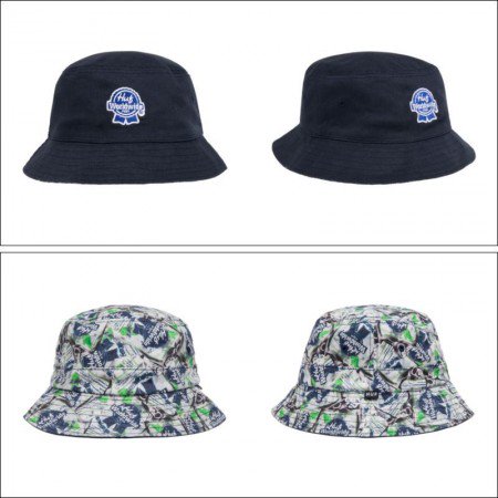 HUF X PABST BLUE RIBBON/ハフ×パブストブルーリボン CRUSHED REVERSIBLE  BUCKET/リバーシブルバケットハット - 【FREEWAY】フリーウェイ 茨城県坂東市にあるセレクトショップ