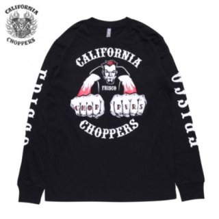 CALIFORNIA CHOPPERS / CHOPPERS FIST LS TEE 󥰥꡼TġBLACK