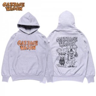 GARBAGE WAGON/١若 PULLOVER LOGO HOODIE/ץ륪СաǥGRAY