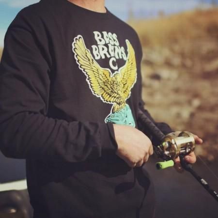 BASS BRAINS/バスブレインズ SCREAMIN EAGLE LONG SLEEVE TEE/ロングスリーブTシャツ・BLACK -  【FREEWAY】フリーウェイ 茨城県坂東市にあるセレクトショップ