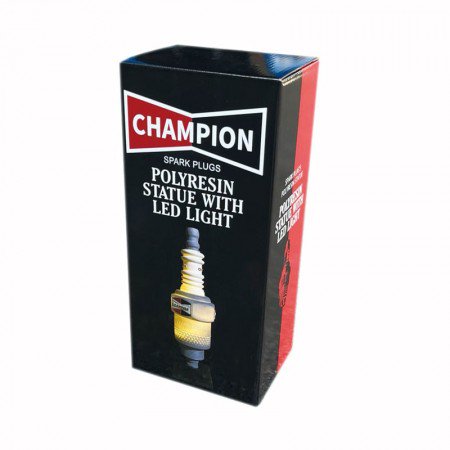 CHAMPION SPARK PLUGS / POLYRESIN STATUE WITH LED LIGHT