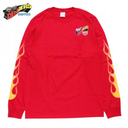 Supreme Long outlet Sleeve Pocket Tee Red