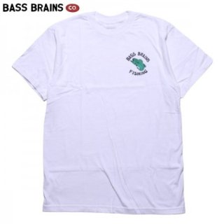 BASS BRAINS/Х֥쥤 CLASSIC LOGO TEE/TġWHITE